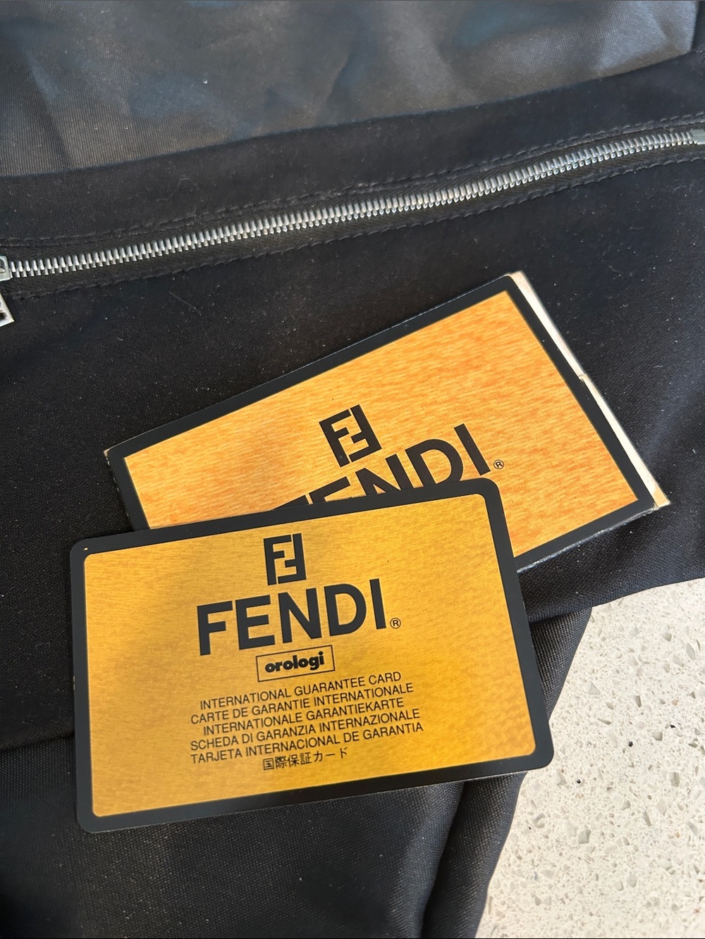Fendi Authentic Black Nylon & Leather Tote Bag w/pouch — Full Set - Picture 4 of 16